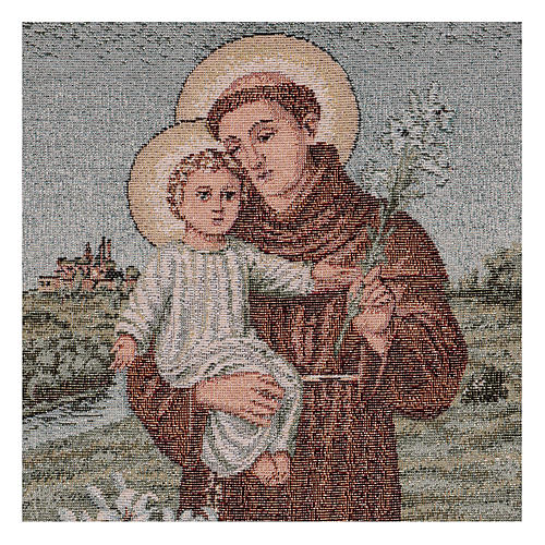 Wandteppich Heiliger Antonius von Padua 40x30 cm 2