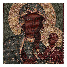 Tapisserie Vierge Noire de Czestochowa or 50x30 cm