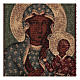 Our Lady of Czestochowa tapestry with golden background 19x12" s2