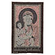 Our Lady of Czestochowa tapestry with golden background 19x12" s3