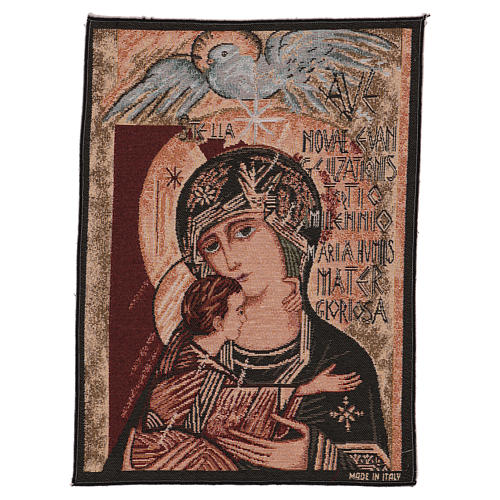 Our Lady of the Third Millennium tapestry 40x30 cm 1