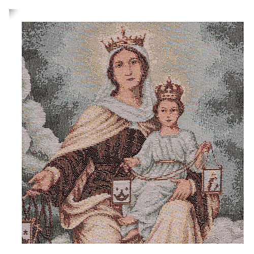 Our Lady of Mount Carmel tapestry, 16x12" 2