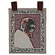 Saint Pio's profile tapestry with frame and hooks 45x40 cm s3