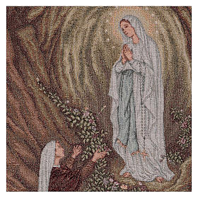The Apparition of Lourdes tapestry 50x40 cm