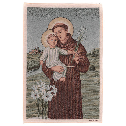 Saint Anthony of Padua tapestry 23x15.7" 1