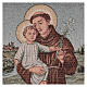 Saint Anthony of Padua tapestry 23x15.7" s2