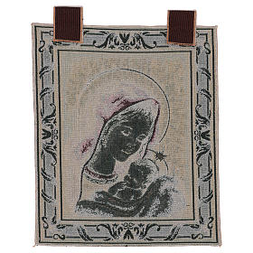 Our Lady of Recanati tapestry with frame and hooks 45x40 cm s3