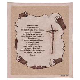 Wandteppich Gebet Padre Nostro 45x40 cm