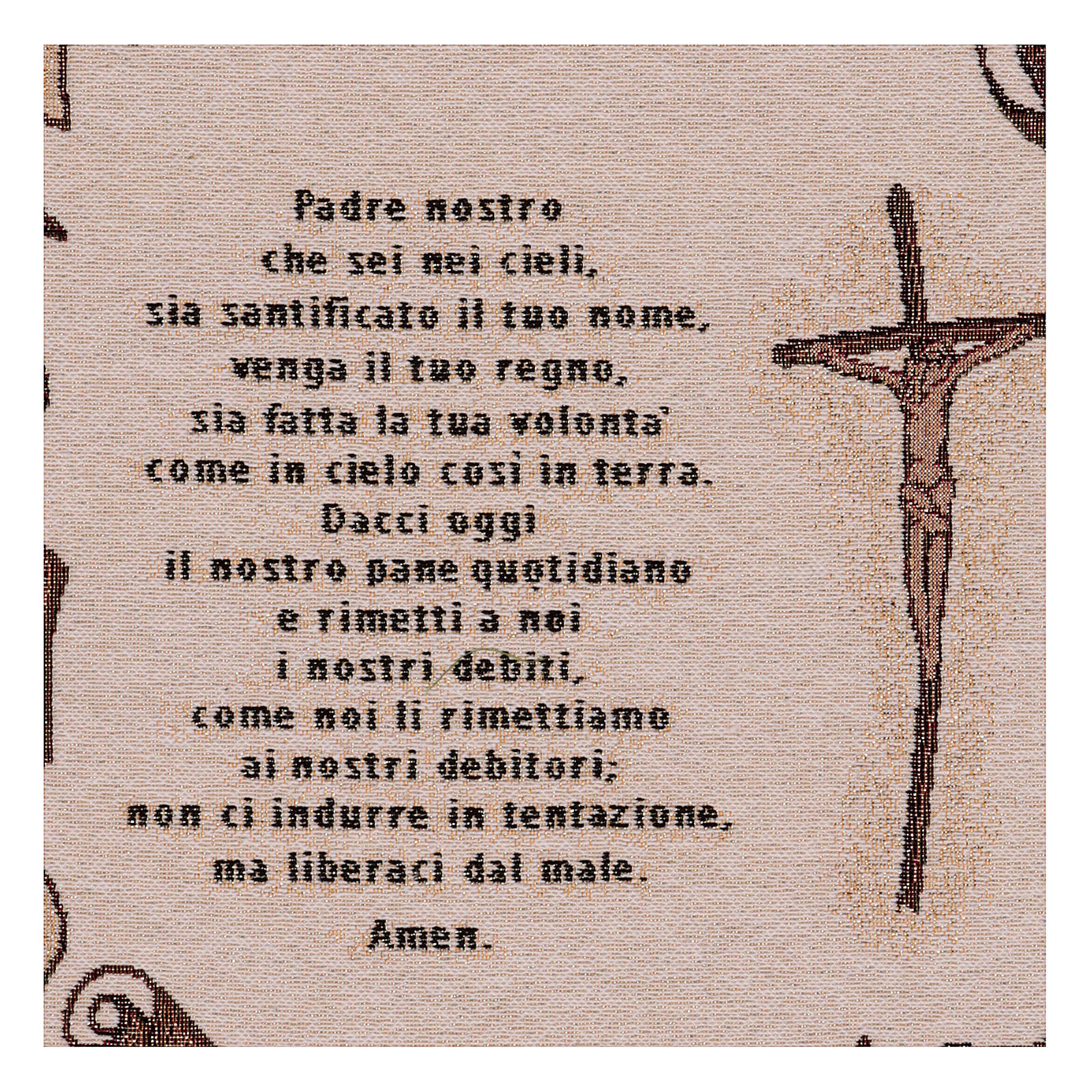 Modlitwa Ojcze Nasz W Oryginale Gobelin Modlitwa Ojcze nasz IT 45x30 cm | sprzedaż online na HOLYART