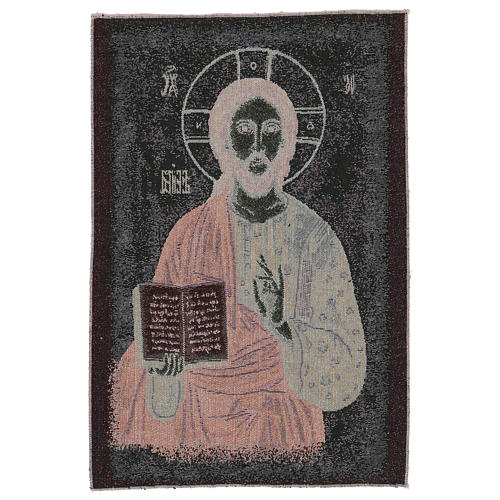 Christ Pantocrator with golden background tapestry 50x40 cm 3