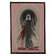 Wandteppich Barmherziger Jesus vor dunklem Hintergrund 60x40 cm s3