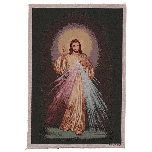 Jesus the Compassionate tapestry with light colour background 60x40 cm 1