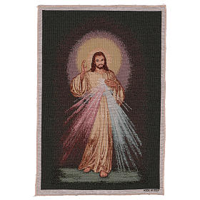 Tapisserie Christ Miséricordieux fond foncé 60x40 cm