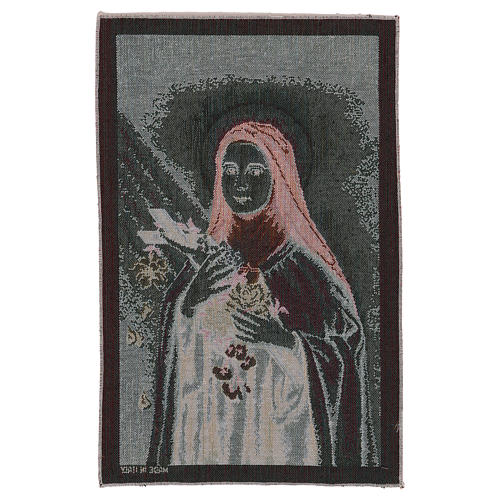 Wandteppich Therese von Lisieux 45x30 cm 3