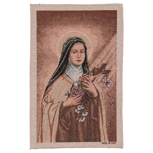 Saint Therese of Lisieux tapestry 19.5x12" 1