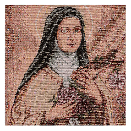 Saint Therese of Lisieux tapestry 19.5x12" 2