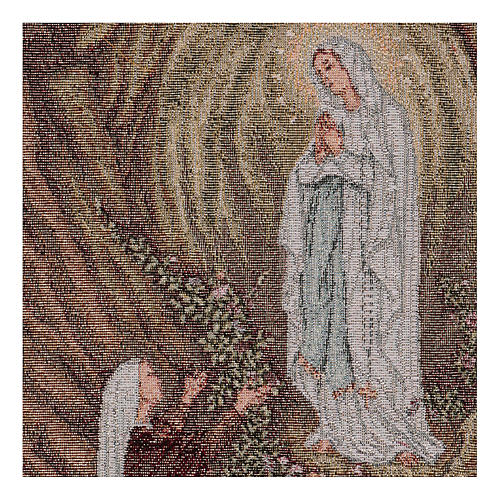 The Apparition of Lourdes tapestry 40x30 cm 2