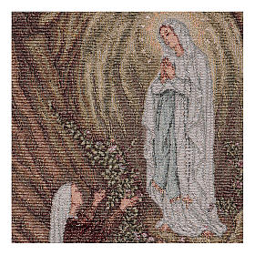Our Lady apparition at Lourdes tapestry 15.5x12"