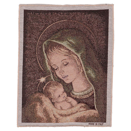 Wandteppich Madonna von Recanati 40x30 cm 1