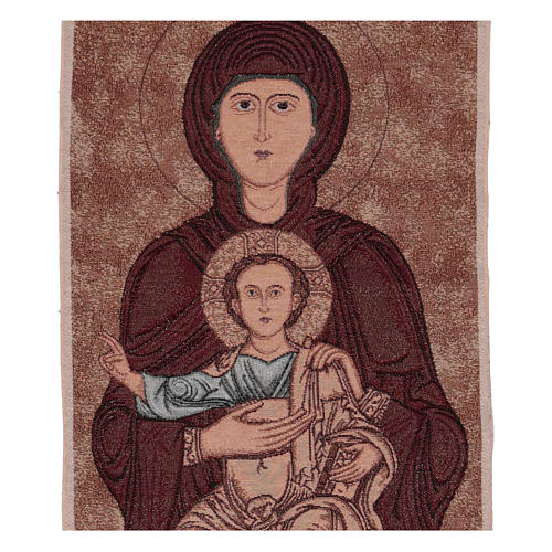 Our Lady with baby Jesus tapestry 38.5x16" 2