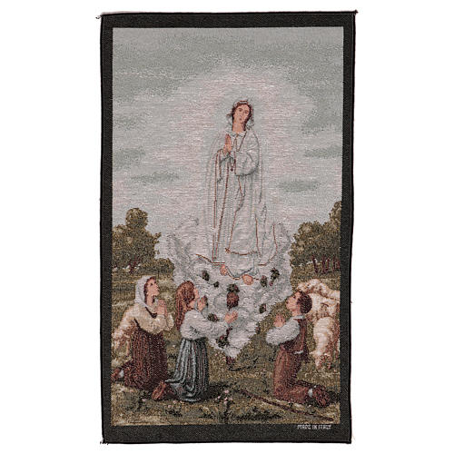 Our Lady apparition at Fatima tapestry 21.5x15.5" 1