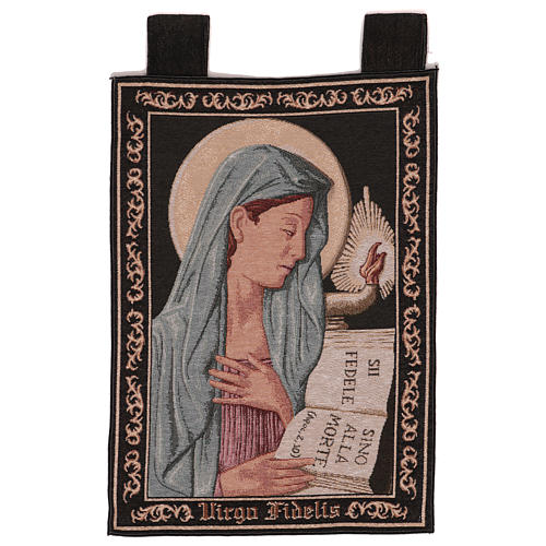 Virgo Fidelis tapestry with frame and hooks 60x40 cm 1