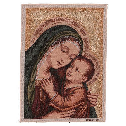 Our Lady of Good counsel with gold color background 16.5x12" 1