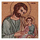 Saint Joseph in byzantine style with child tapestry 14.5x12" s2