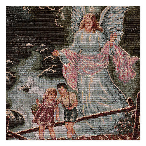 The Guardian Angel tapestry with golden background 40x30 cm 2
