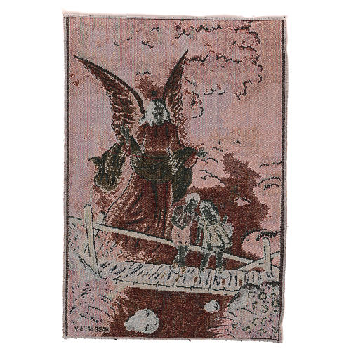 The Guardian Angel tapestry with golden background 40x30 cm 3