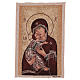 Wandteppich Gottesmutter von Wladimir vor Goldgrund 45x30 cm s1