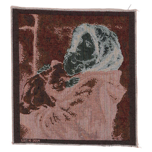 Wandteppich Pantokrator vor Goldgrund 40x30 cm 6