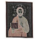 Pantocrator with open book tapestry 15.5x12" s3