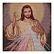 Wandteppich Barmherziger Jesus vor dunklem Grund 50x30 cm s2