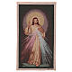 Divine Mercy tapestry with dark background 20.5x12" s1