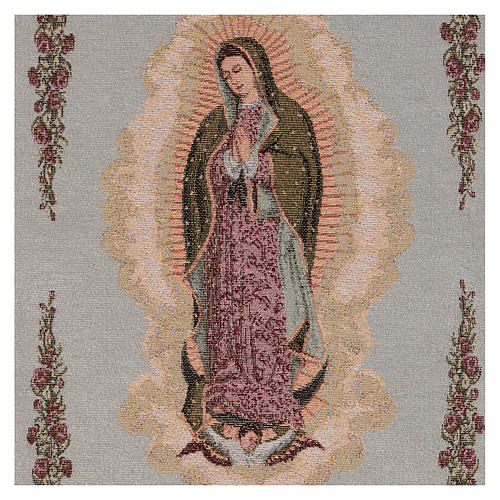 Our Lady of Guadalupe tapestry 21.5x15.5" 2
