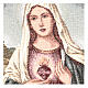 Tapiz Sagrado Corazón de María con paisaje 40x30 cm s2