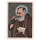 Arazzo Padre Pio lettere 40x30 cm s1