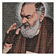 Arazzo Padre Pio lettere 40x30 cm s2