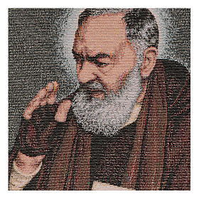 Father Pio tapestry 15.5x12"