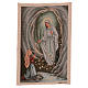 Our Lady Apparition at Lourdes tapestry 15.5x12" s1