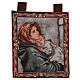 Our Lady of the streets wall tapestry with loops 17.5x15.5" s1