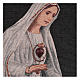 Wandteppich Heiligstes Herz Madonna von Fatima 50x40 cm s2