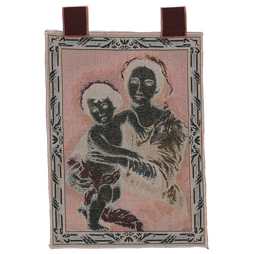 Madonna of Murillo tapestry with frame and hooks 50x40 cm 3