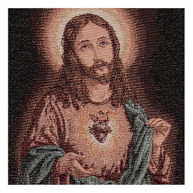Arazzo Sacro Cuore di Gesù 40x30 cm