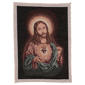 Holy Heart of Jesus tapestry 15.5x12"