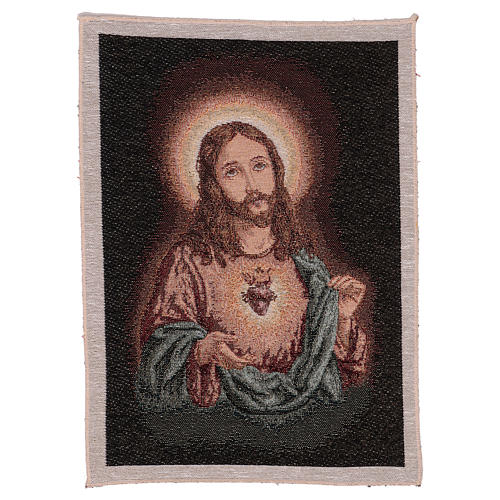 Holy Heart of Jesus tapestry 15.5x12" 1