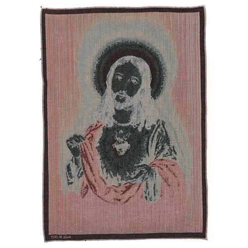 Holy Heart of Jesus tapestry 21x15.5" 3