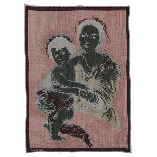 Our Lady by Murillo tapestry 20.5x15.5" 3