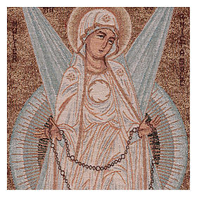 Tapiz Virgen con Rayos 30x60 cm